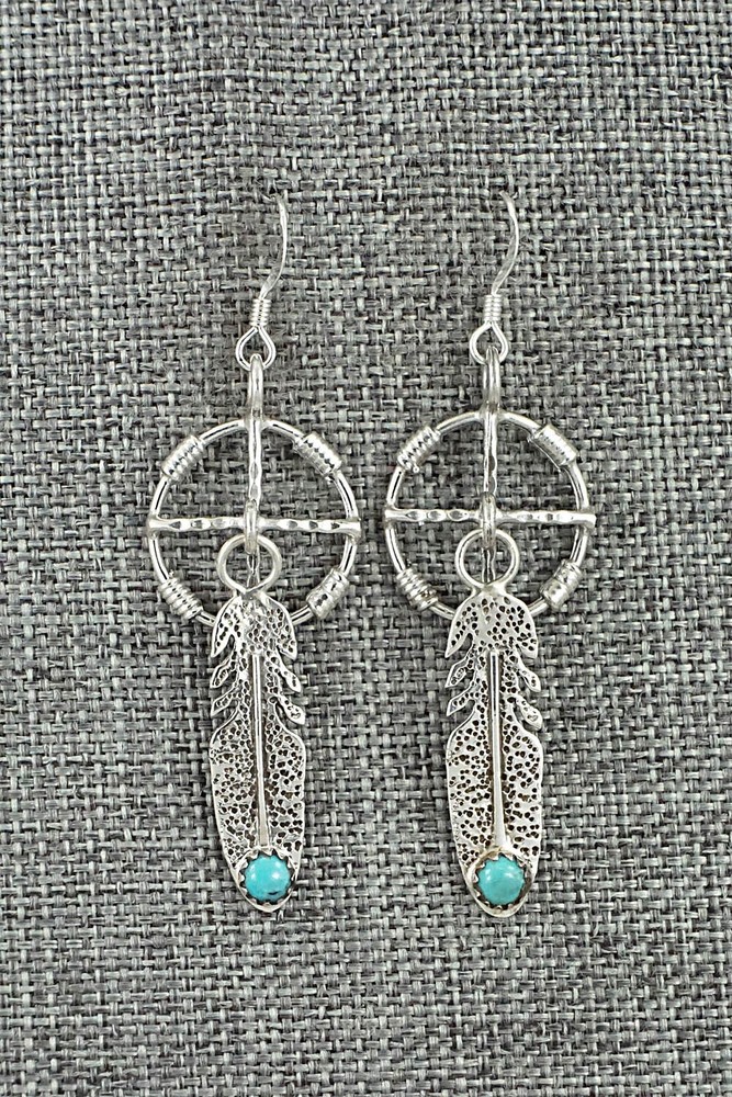 Turquoise & Sterling Silver Earrings - Sharon McCarthy
