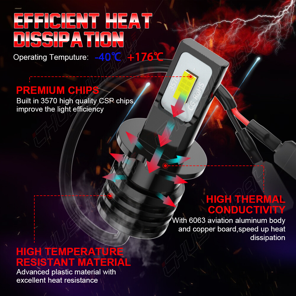 For Lexus ES300 1997-2004 6X LED Headlight High Low Beam Bulbs Fog Light Kit