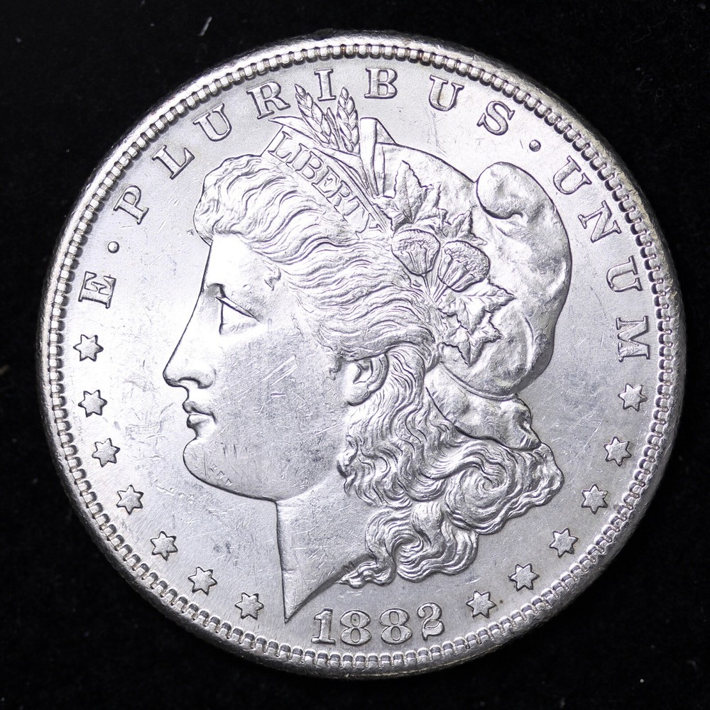 1882-S Silver Morgan Dollar BU B015