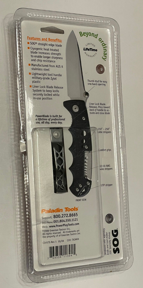 PALADIN Tools PowerBlade 12-IN-1 MultiTool Knife - New in Sealed Packaging
