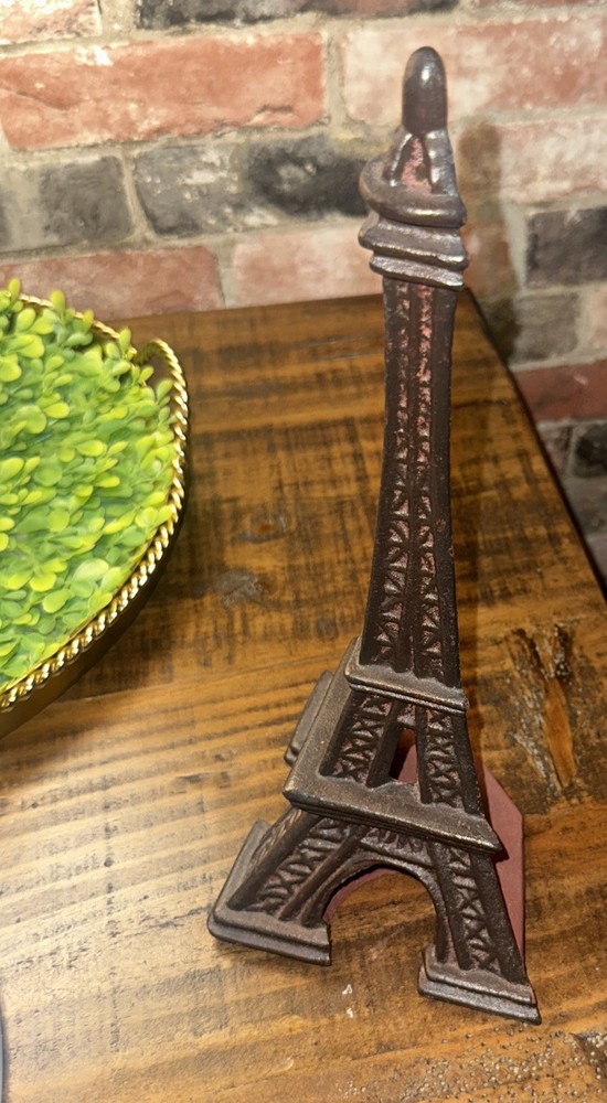 Cast Iron Eiffel Tower Bookend Only One- 13 Inch