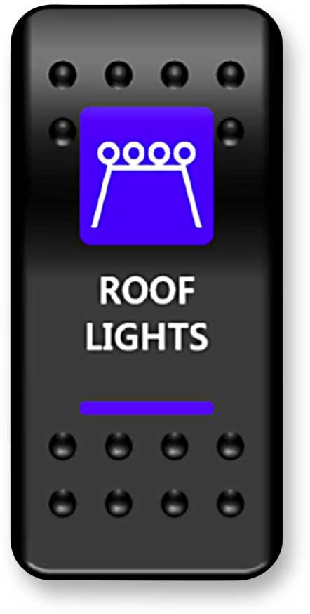 Moose Utility Rocker Switch - Roof Light - 2106-0416