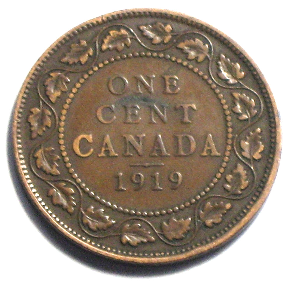 1919 Canada George V Large Cent -