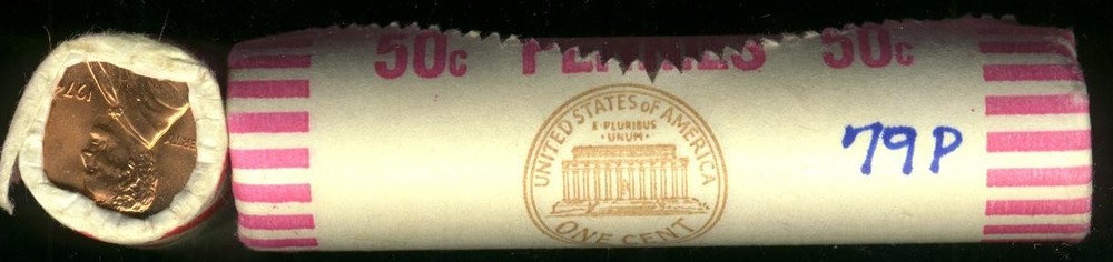 1979-P LINCOLN CENT BU ROLL #2