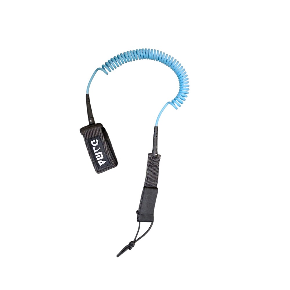 DAMA Coiled Leash for Stand Up Paddleboards (SUPs) surfboards.