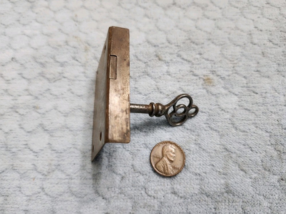 Drawer Lock Semi-mortise Period, As Found