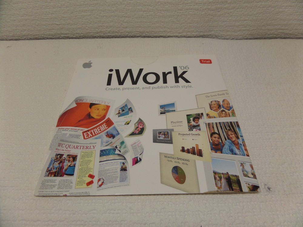 New Apple Mac  iWork '06 Mac DVD 602-5995-A Trial DVD
