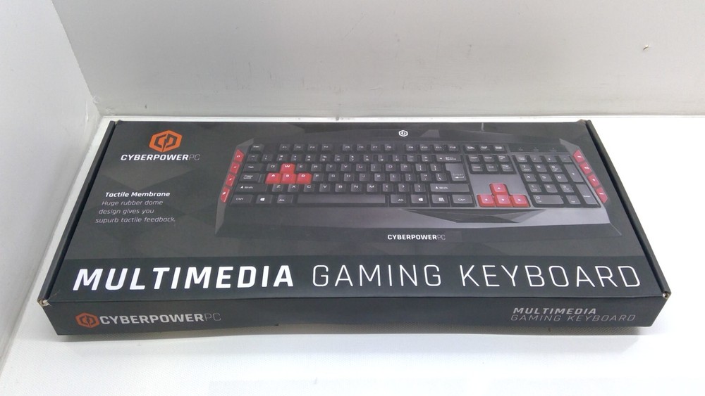 NEW CyberPowerPC multi-media gaming keyboard wired USB