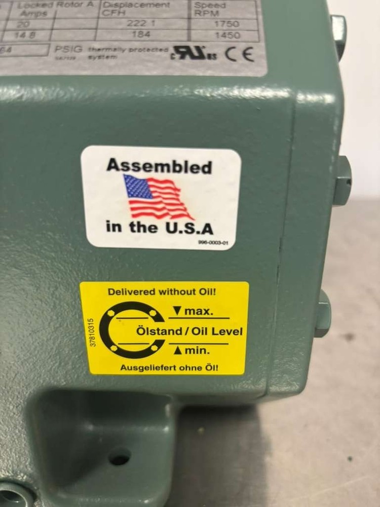 Bitzer compressor 2JES-07- 4SU Open Box