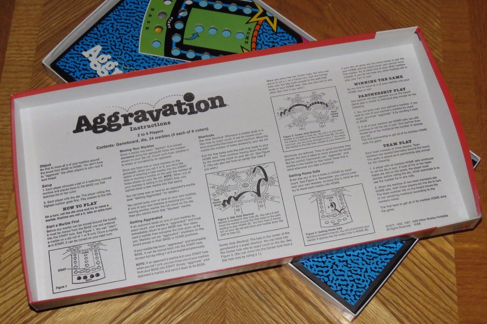 Vintage 1989 Milton Bradley Aggravation Board Game ... Complete & Nice