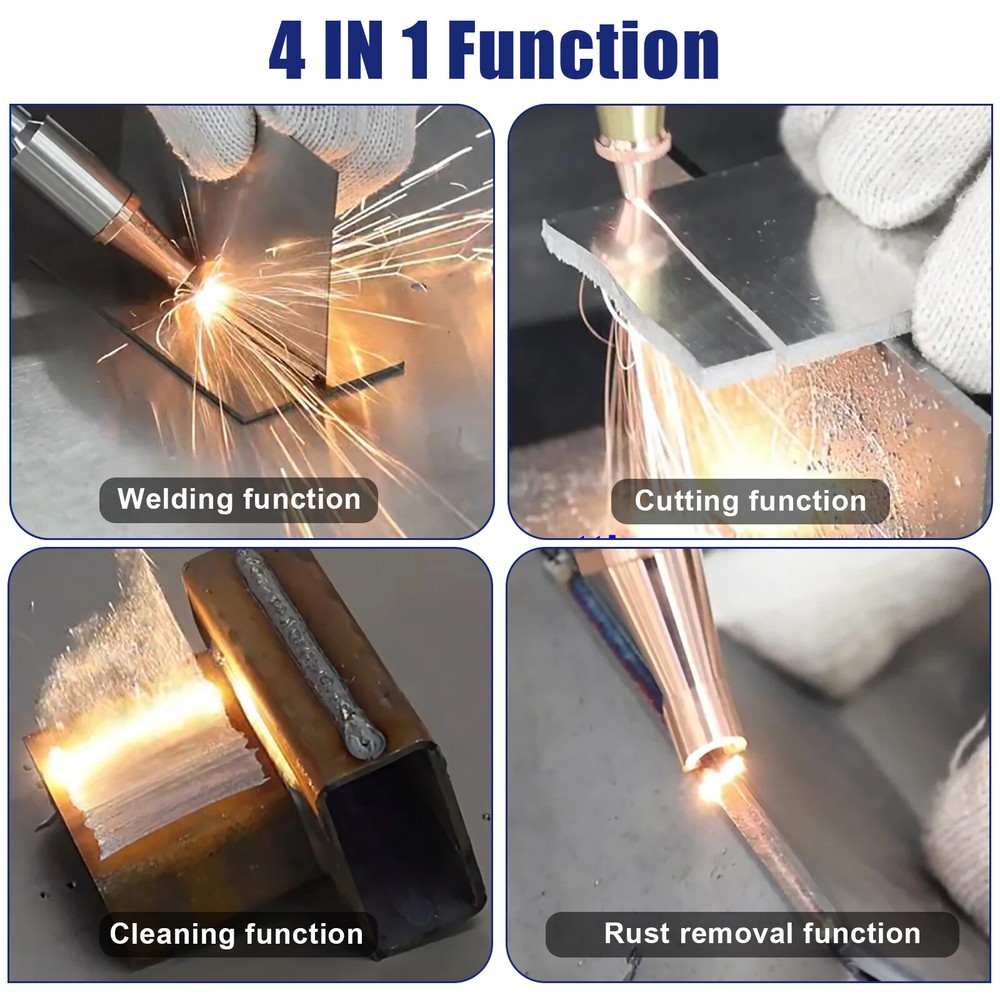 Handheld 1500W Laser Welding Cleaning Machine Oil Rust Paint Removal Raycus