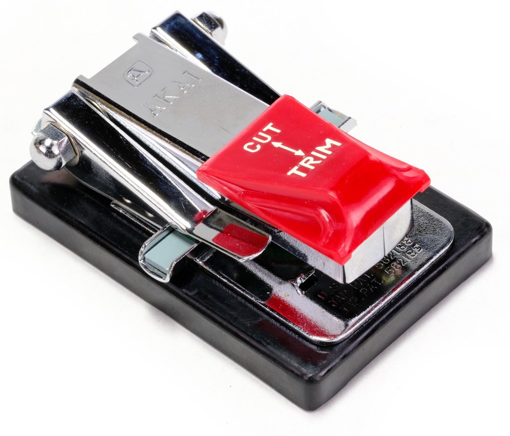 Restored AKAI TAPE SPLICER AS-3 with Reproduced Instructions