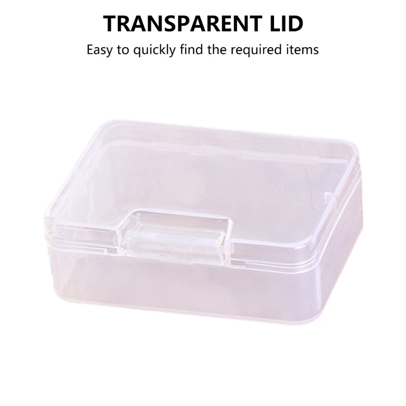 Delicate Clear Plastic Containers Holder Box For Sorting Small Household Items