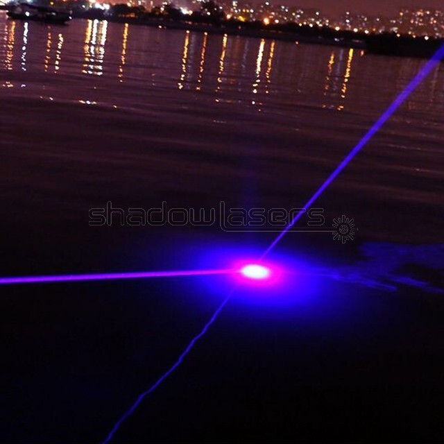 BX7-L 450nm Adjustable Focus Blue Laser Pointer Visible Laser Beam