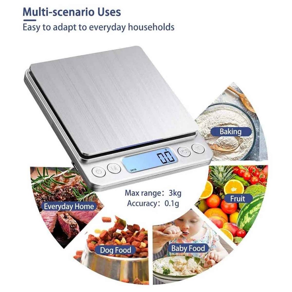 Household electronic scale LCD display weighing range 0.1g~2000g
