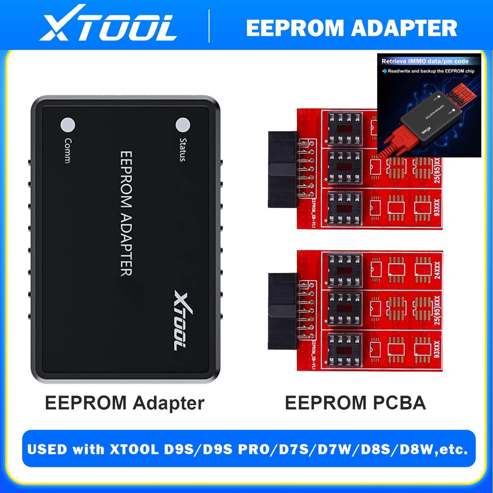 XTOOL EEPROM Adapter Data Record Use with D7S/D9SPRO/X100 PAD3 Car OBD2 Scanner