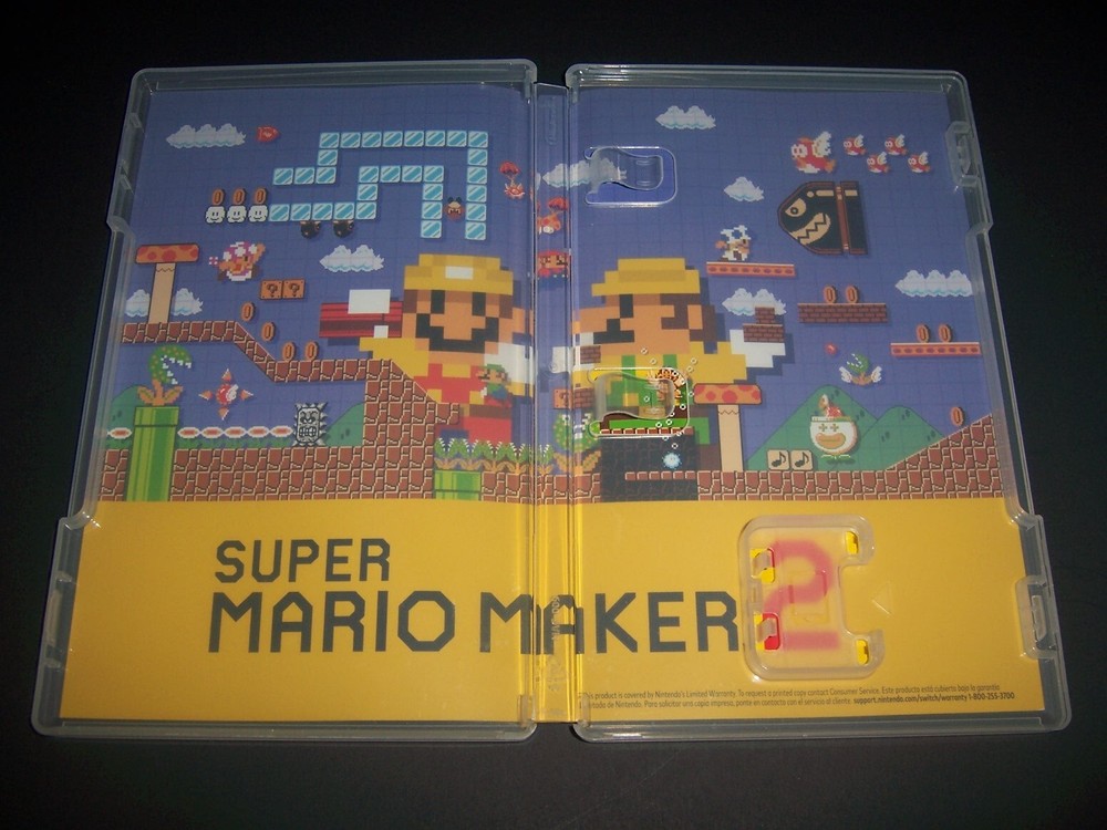 Authentic Replacement Case ONLY for SUPER MARIO MAKER 2 - Nintendo Switch Box