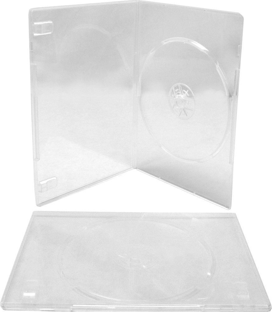 (10) DVD Cases – Super Thin 7mm Clear – Holds 1 Disc – Box Set Replacement Size