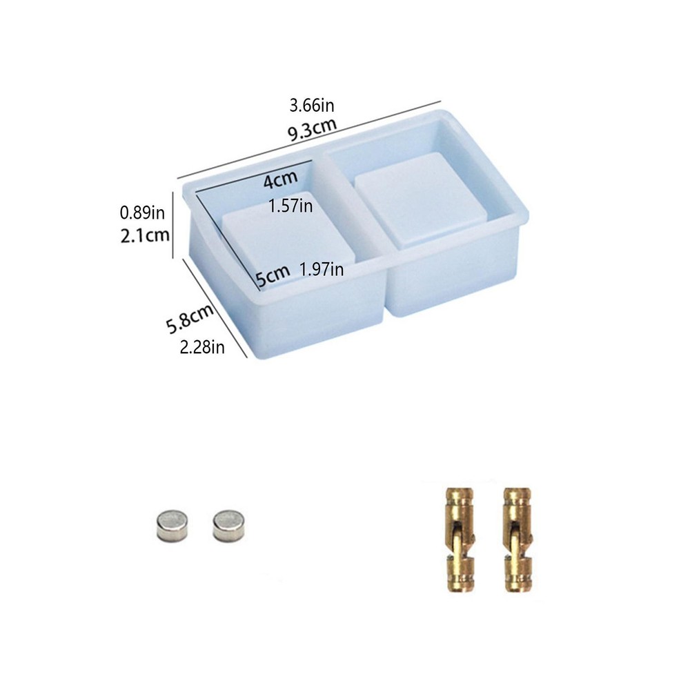 DIY Handmade Diamond Ring Box Silicone Mold Square Display Storage Box Mold
