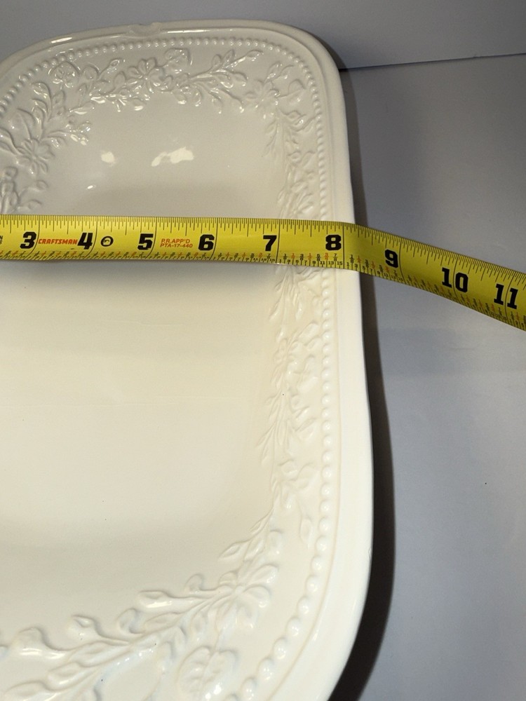 Italker 1938 Serving Dish White 14” X 8” Dishwasher Microwave Safe