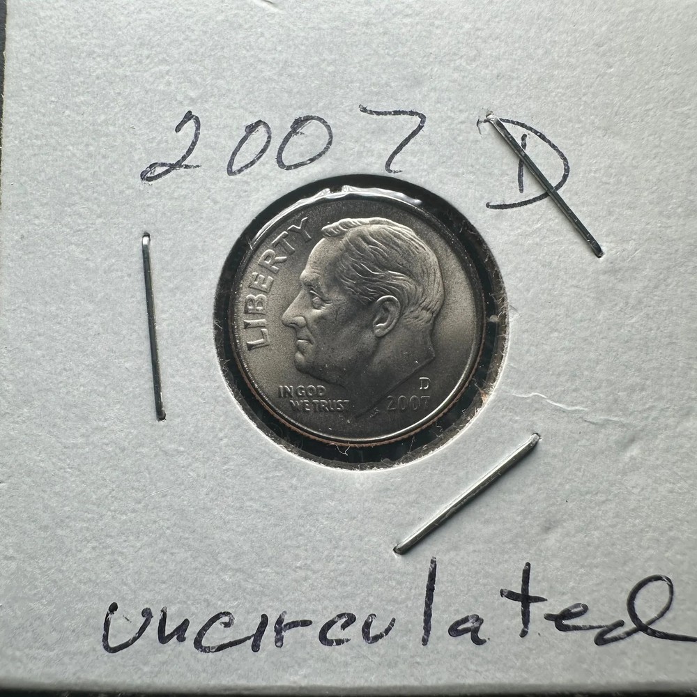2007 D Roosevelt Dime Brilliant Luster
