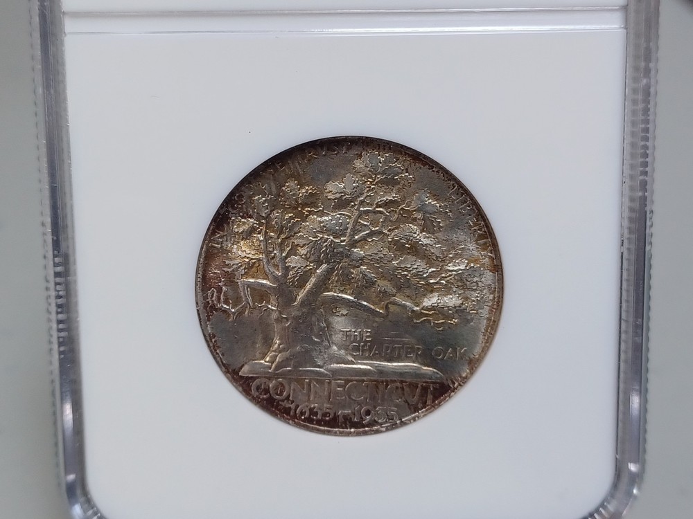 1935 50C Conn. NGC MS65