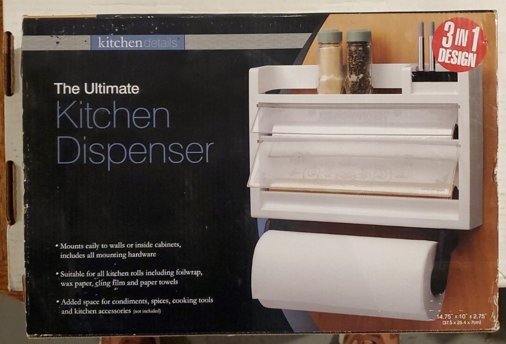 Plastick White Triple Paper Dispenser