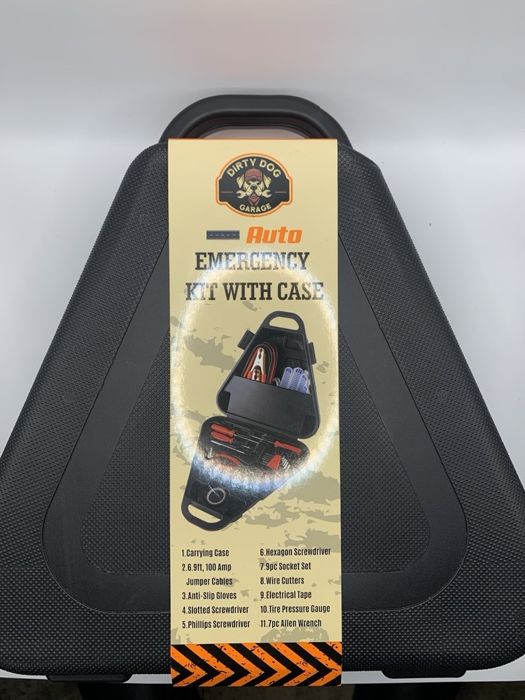 Dirty Dog Garage Auto Emergency Kit with Case