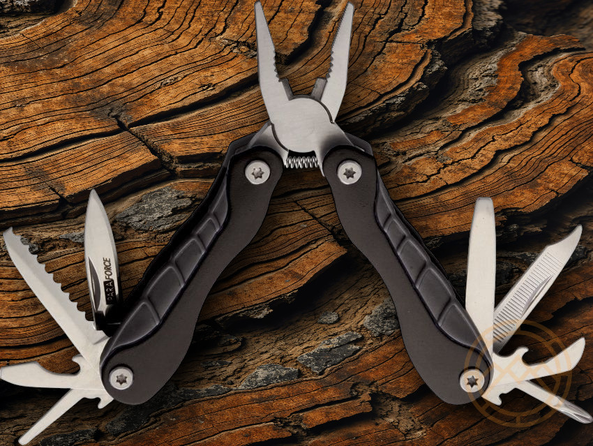 AccuSharp ParaForce Multi-Tool Black Aluminum Handle Stainless Tools Incluided