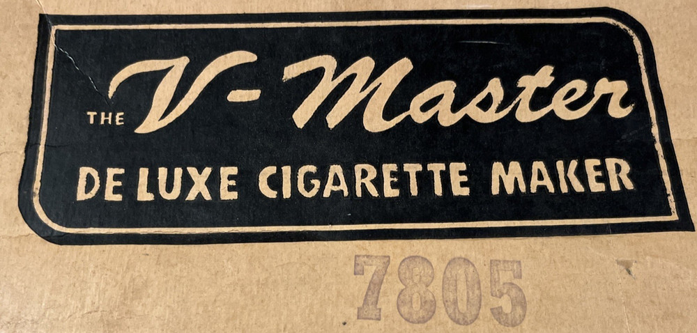 Vintage V-Master Deluxe Cigarette Maker Rolling Machine - FREE SHIPPING