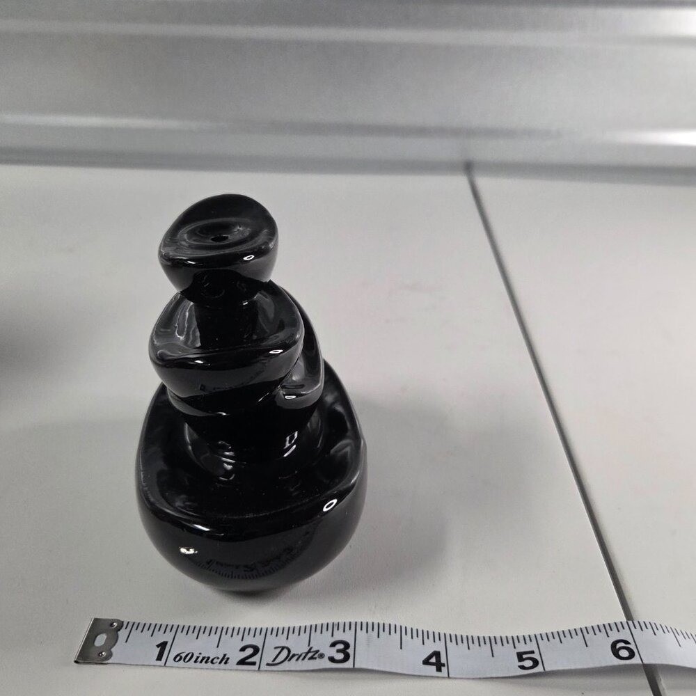 Black Ceramic Backflow Cone Burner (Good Fortune Design) New in Box