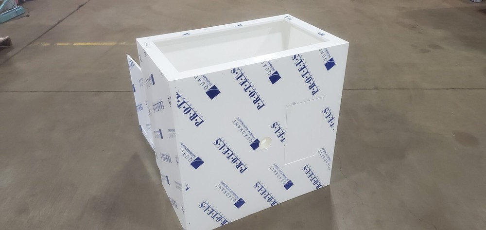 TFI Inline 36x22x36" Polypropylene Laboratory non-metalic casework base 1/2"