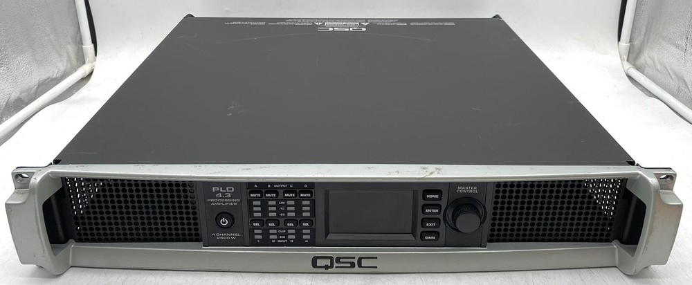 QSC PLD4.3 4-CH 2500W DSP PROCESSING POWER AMPLIFIER