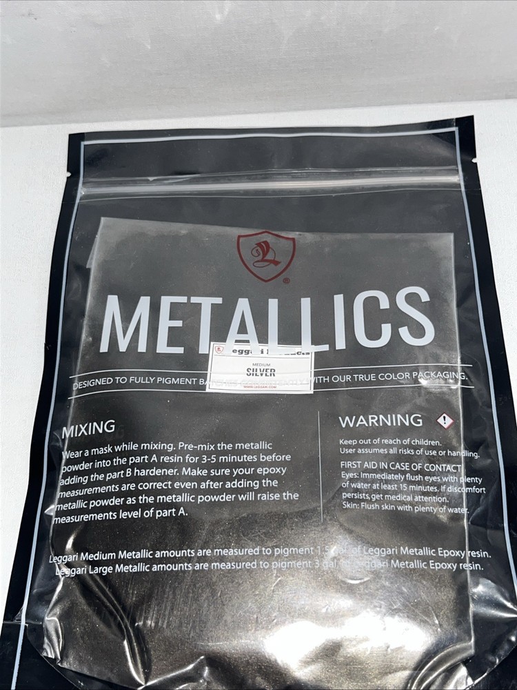 New Leggari Epoxy Metallics Medium Silver