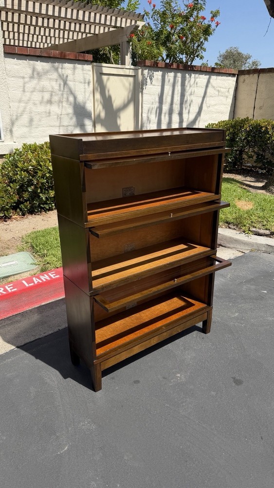 Globe Wernicke 3-stack Sectional Bookcase. Unrestored All Original Hardware.1950