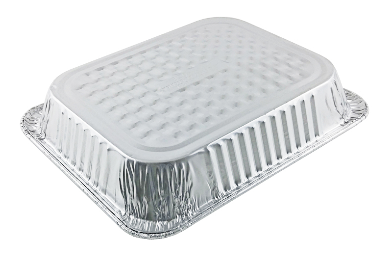 Handi-Foil 1/2 Half-Size Medium (2-3/16" Deep) Aluminum Steam Table Pan 100 Pack