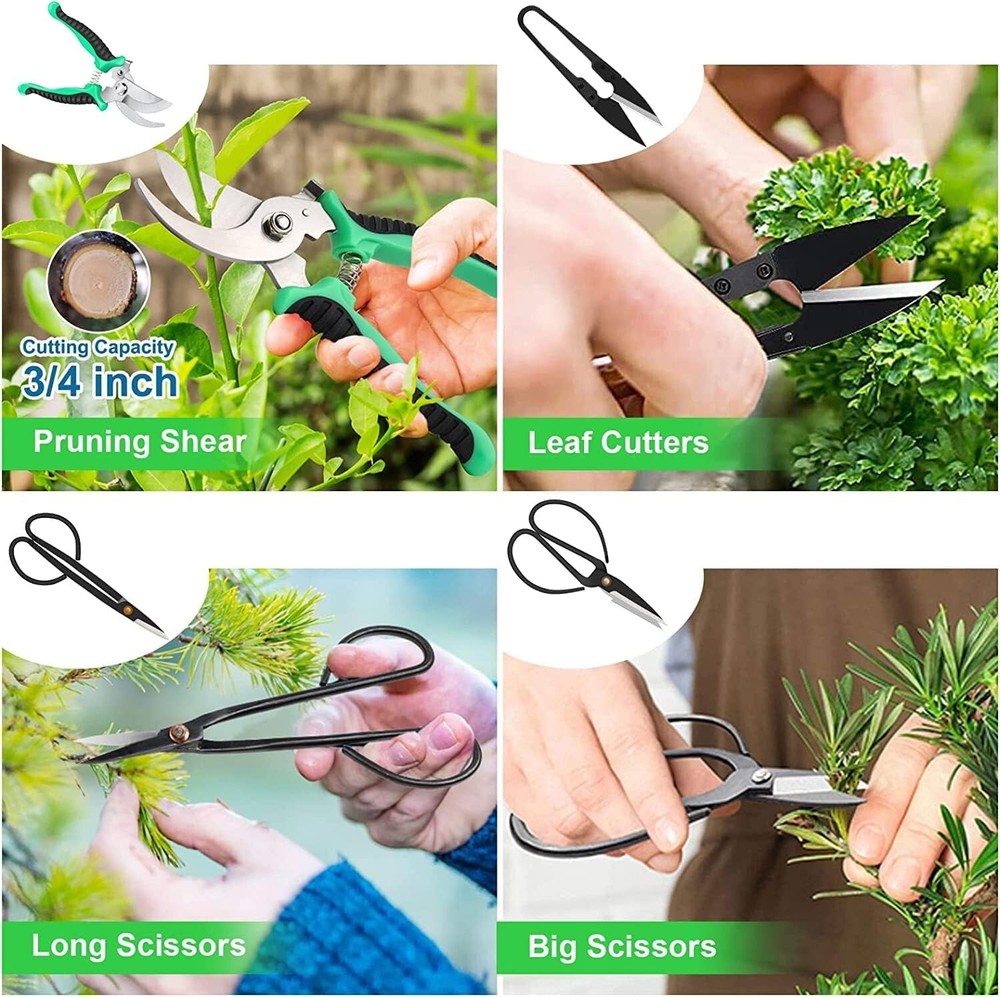Bonsai Tools Kit - 24 PCS Bonsai Tree Kit Tools for Beginners, Bonsai Tool Set