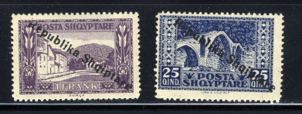 1925 Albania SC#178 &182 Set MNH OG