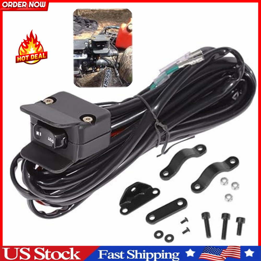 Heavy Duty Handlebar Control Line Winch Rocker Switch Control Warn for ATV/UTV