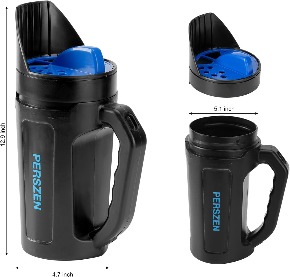 Handheld Spreader for Fertilizer, Grass Seed and Ice Melt, Multi-Use Seed Spread