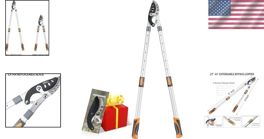 Rust-Resistant Tree Trimmer with Compound Action