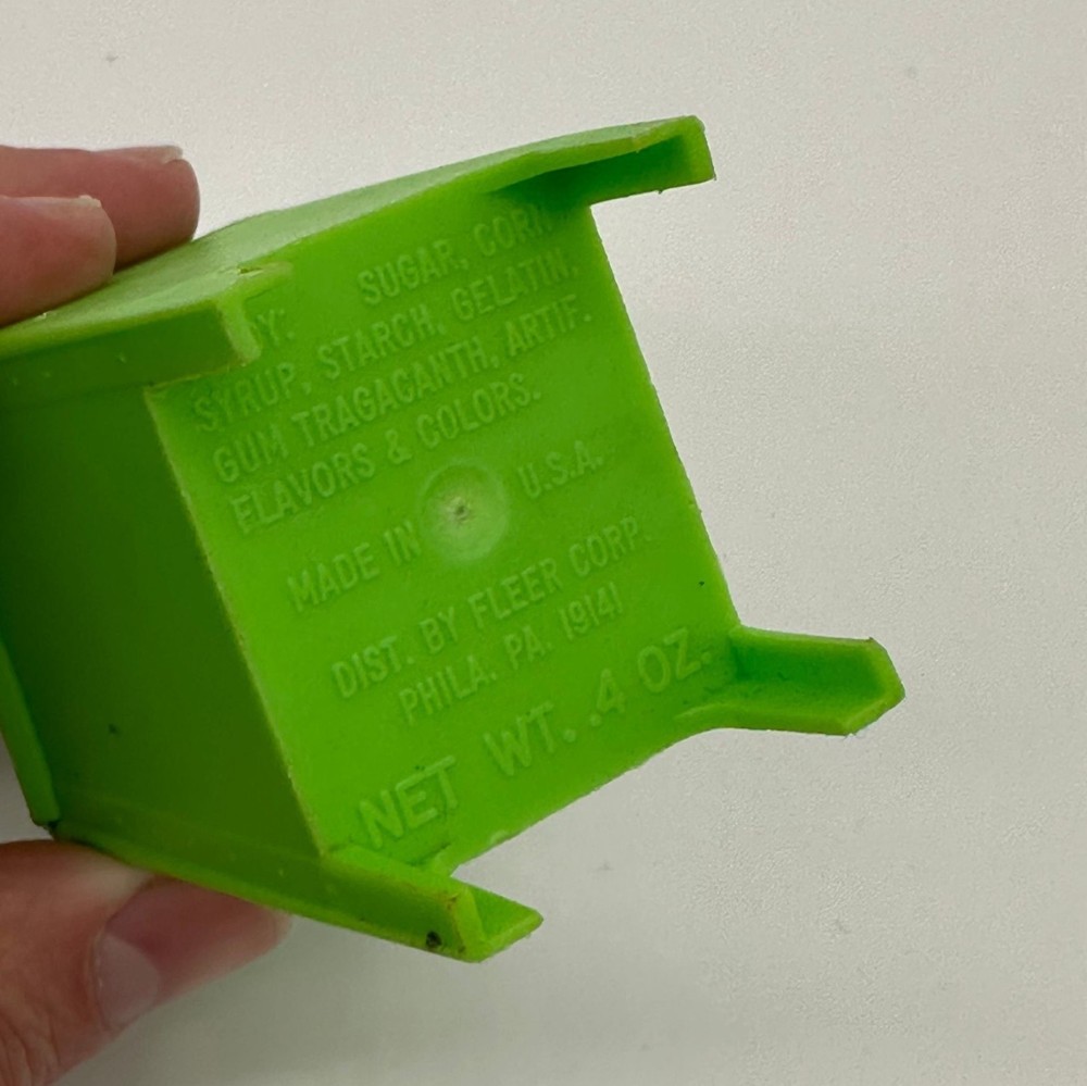 Vintage Miniature Candy Containers Fleer Fire Hydrant Post Box Plastic Dollhouse