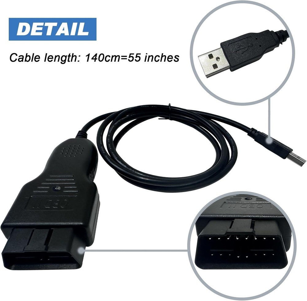ECU Scanner OBD2 Interface Tool Diagnostic Adapter Cables for Porsche 911/996