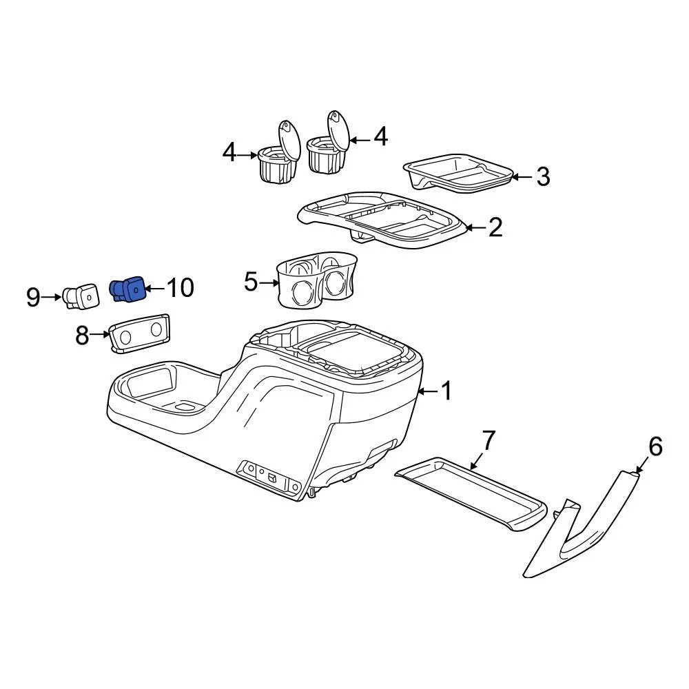 Chrysler 68229847AB Front Audio Auxiliary Jack