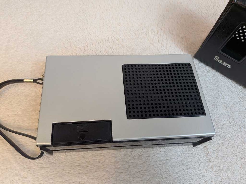 Sears Solid State Cassette Recorder Auto Stop - Portable w/ Case