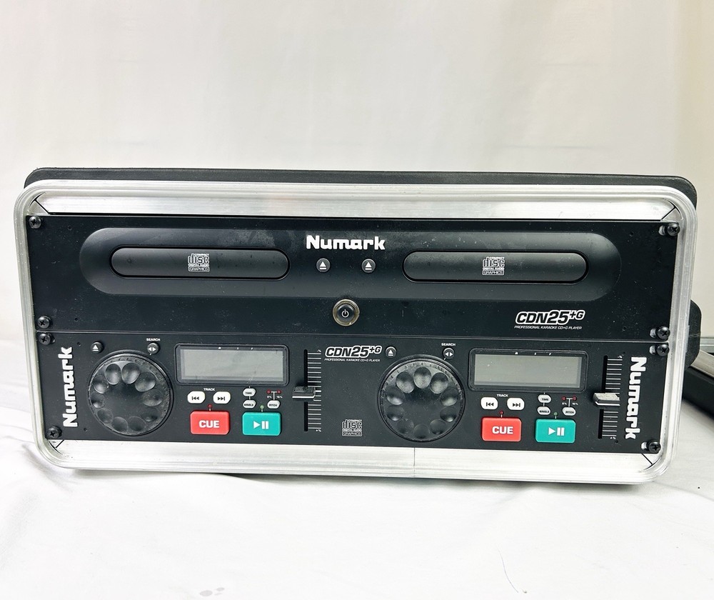 DJ Numark CDN25 Pro Professional Dual CD Player & Controller in Carry Case Works