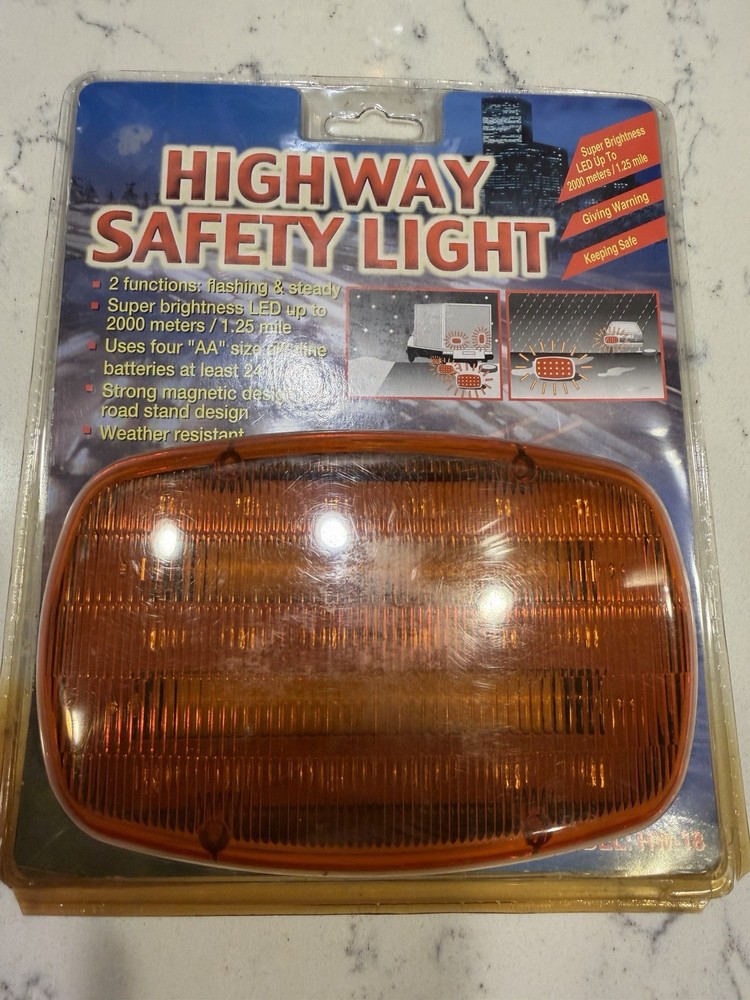 Emergency Safety Light Flashing Or Steady Roadside Warning