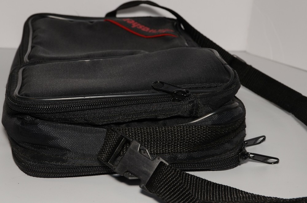 Discwasher CD Player Case Strapped Carrying Case - Black Nylon