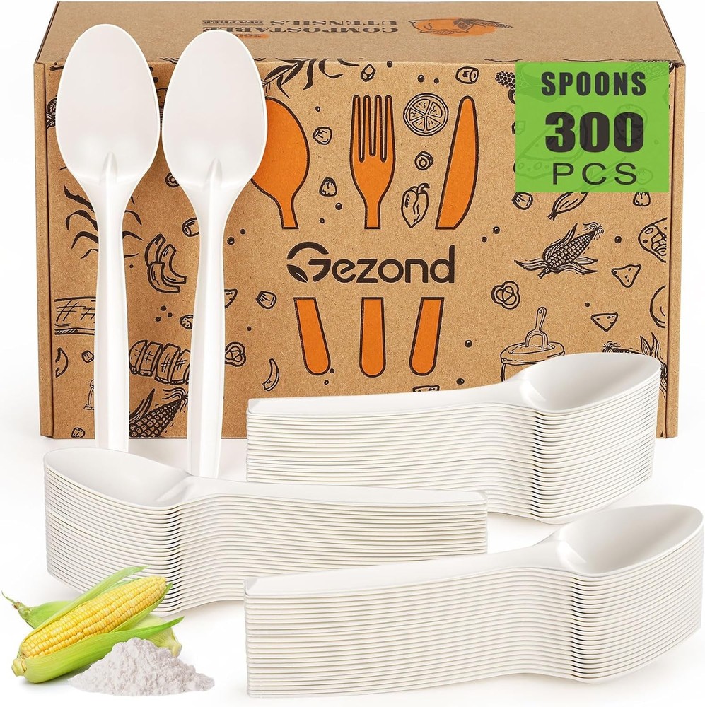 zond postable Spoons 6.7 Inch Disposable Spoons No Plastic