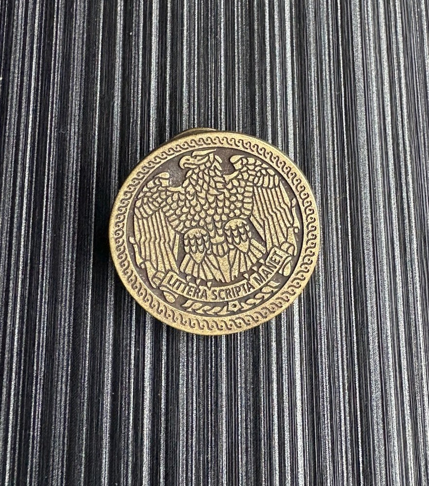Littera Scripta Manet Eagle Design Charles Products Lapel Hat Pin